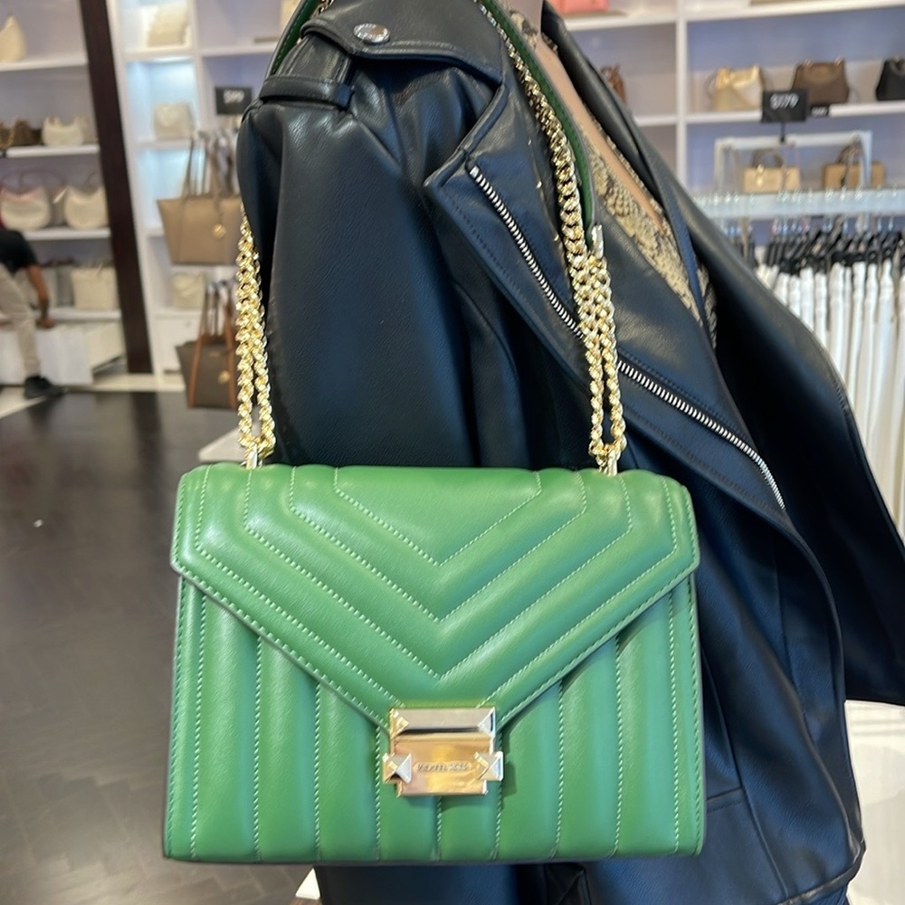 Michael Kors Whitney Medium Flap Chain Shoulder Bag
Fern Green
NWT - Picture 7 of 16